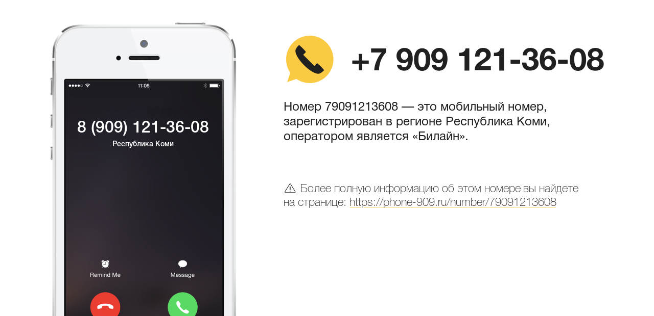 Номер телефона 8 (909) 121-36-08